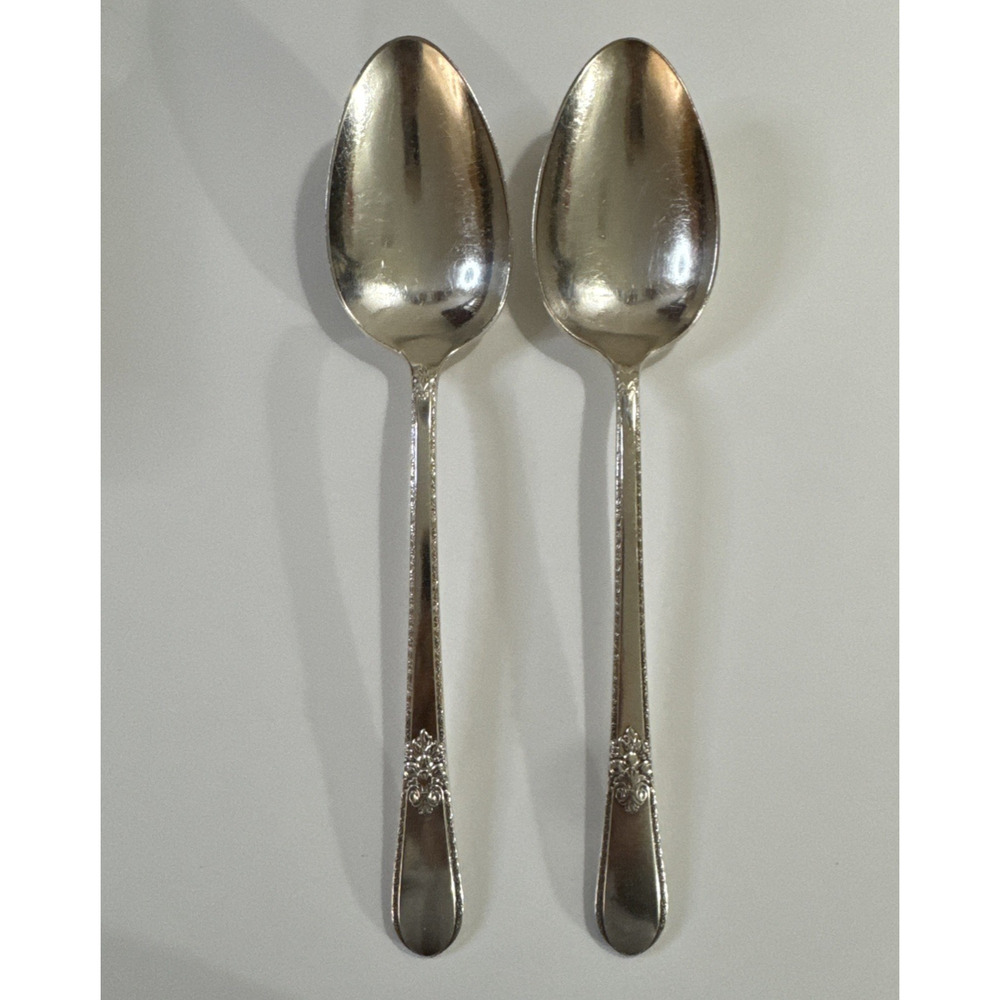 2 Vintage Serving Spoons - Rogers Bros 1847 Adoration IS